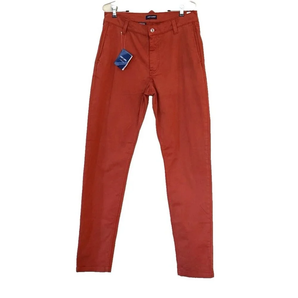 Saint James Women's 1889 Burnt Orange Straight Leg Jeans France 33